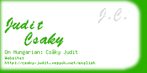 judit csaky business card